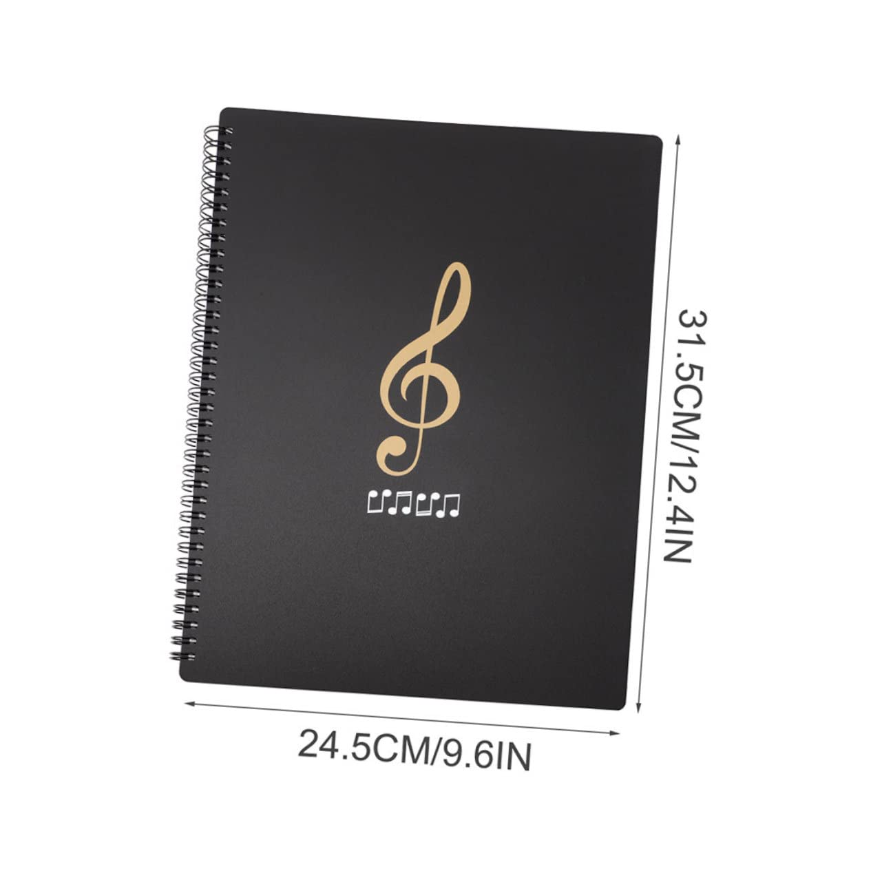 Kisangel Multi Layer Piano Score Folder for Music Durable Organizer with Pages Sides for Performance and Office Use Stylish Music Note Design