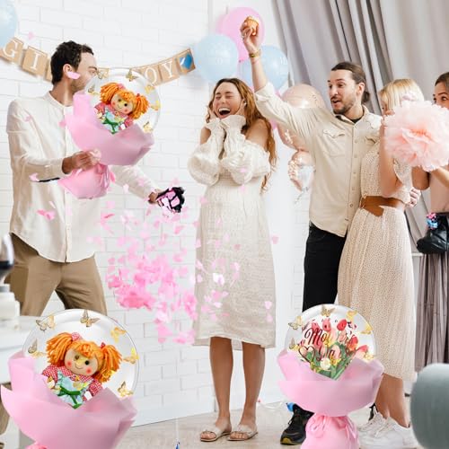 WinnerWhy 95 Pcs Mother's Day Bobo Balloon Set with 10 Pcs 30 Inch Clear Bobo Balloon 12 Happy Mother's Day Bobo Balloon Sticker 72 Gold Butterfly Decor for Stuffing DIY Mom Gift Party Supply by WinnerWhy - Used condition - Image 5