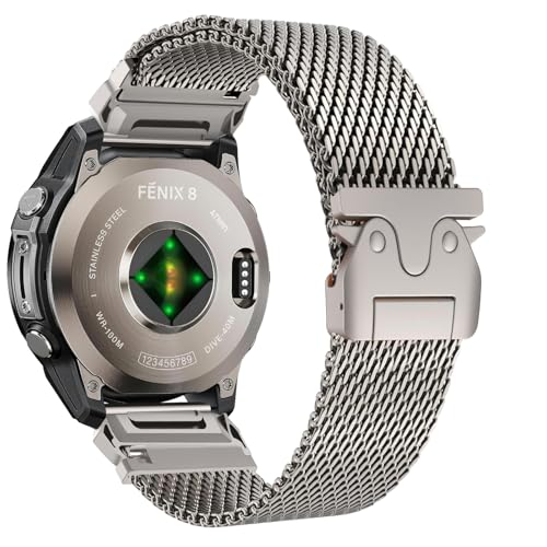 Bracelet Titane Garmin Epix et Forerunner 965 robuste et leger