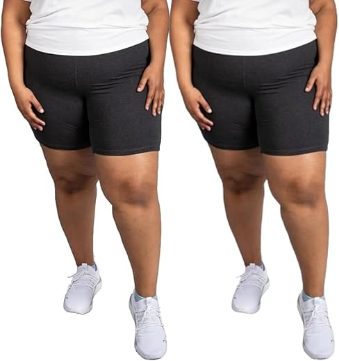 KIKWIT Plus Size Slip Shorts for Women, Running Shorts, Anti Chafing Boy Shorts, Cycling, Yoga, Gym, Workout, Biker, Under...