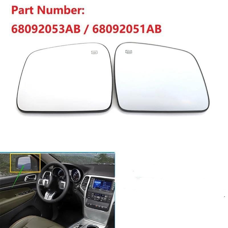 Verre de rétroviseur chauffant Dodge Durango 2011-2021 - 6