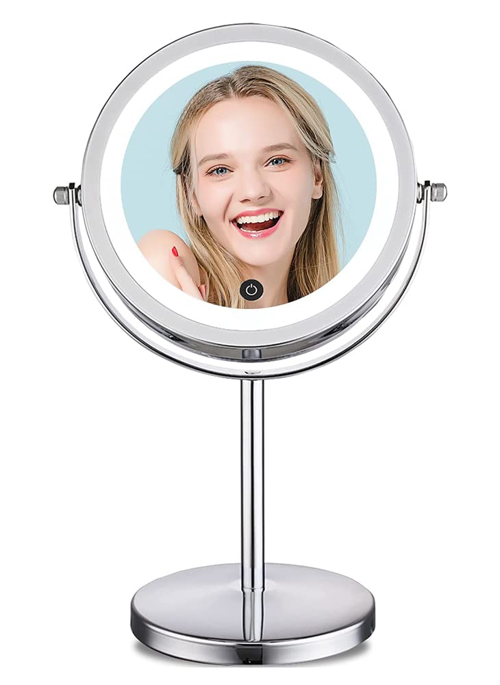 Buy ALHAKIN Lighted Makeup Mirror, 7X Magnifying Mirror with Touch