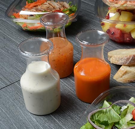6 Plastic Mini wine Carafe Single Serving Wine Carafe with Lids 7.5 OZ Pitcher, Individual Decanter for Tasting, Champagne, or Juice, Mini Decanter for Individual Pours - Thumbnail 3