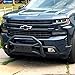 Tyger Auto TG-GD6C60508 Front Bumper Guard Compatible with 2019-2026 Chevy Silverado 1500; 2022 Silverado 1500 LTD (Not fit 2019-2021 LD) | Textured Black | Light Mount | Bull Bar
