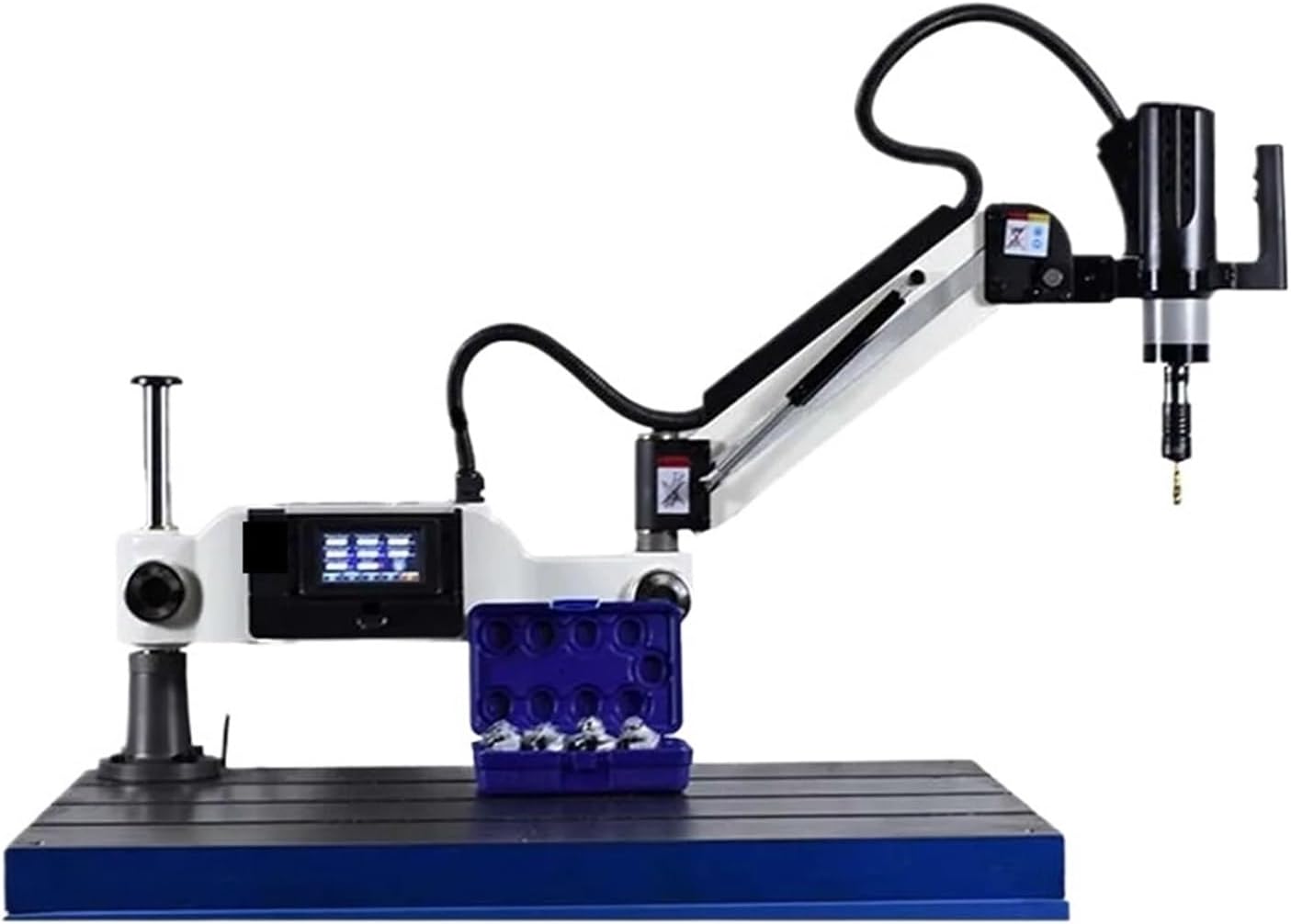 Manual Tapping Machine M3-M16 Desktop Electric Tapping Machine Full Automatic Servo Handwheel Drilling Universal Rocker Arm Handheld(ISO Chucks)