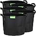 Produktbild GardenMate 5X 20L Pflanzsack aus Vliesstoff Ø31cm Höhe 26cm - Blackline