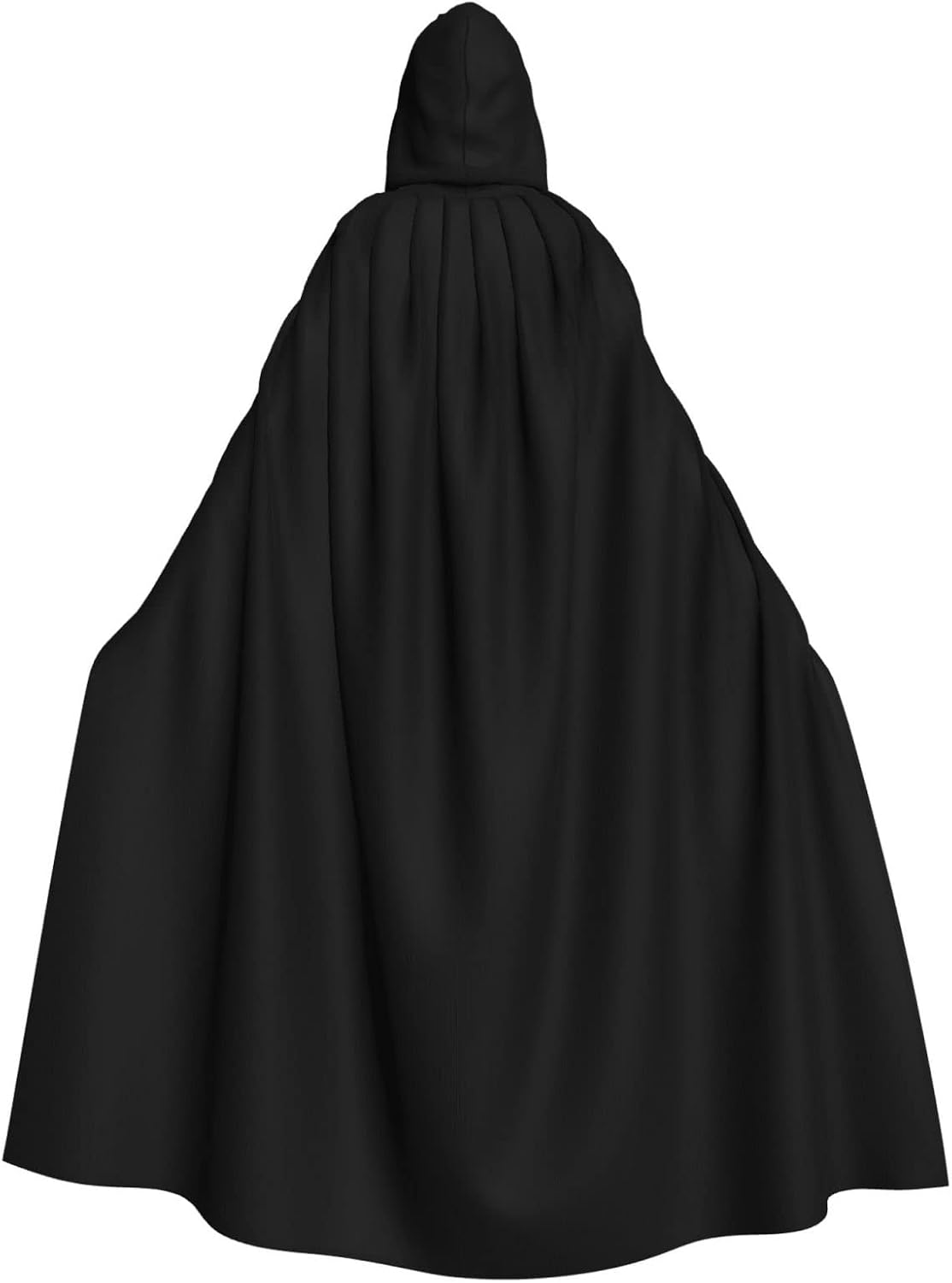 STejar Halloween Adult Hooded Cape, Hooded Robe Cape, Women's Men's Halloween Dress Up Party Cosplay Costumes. Black
