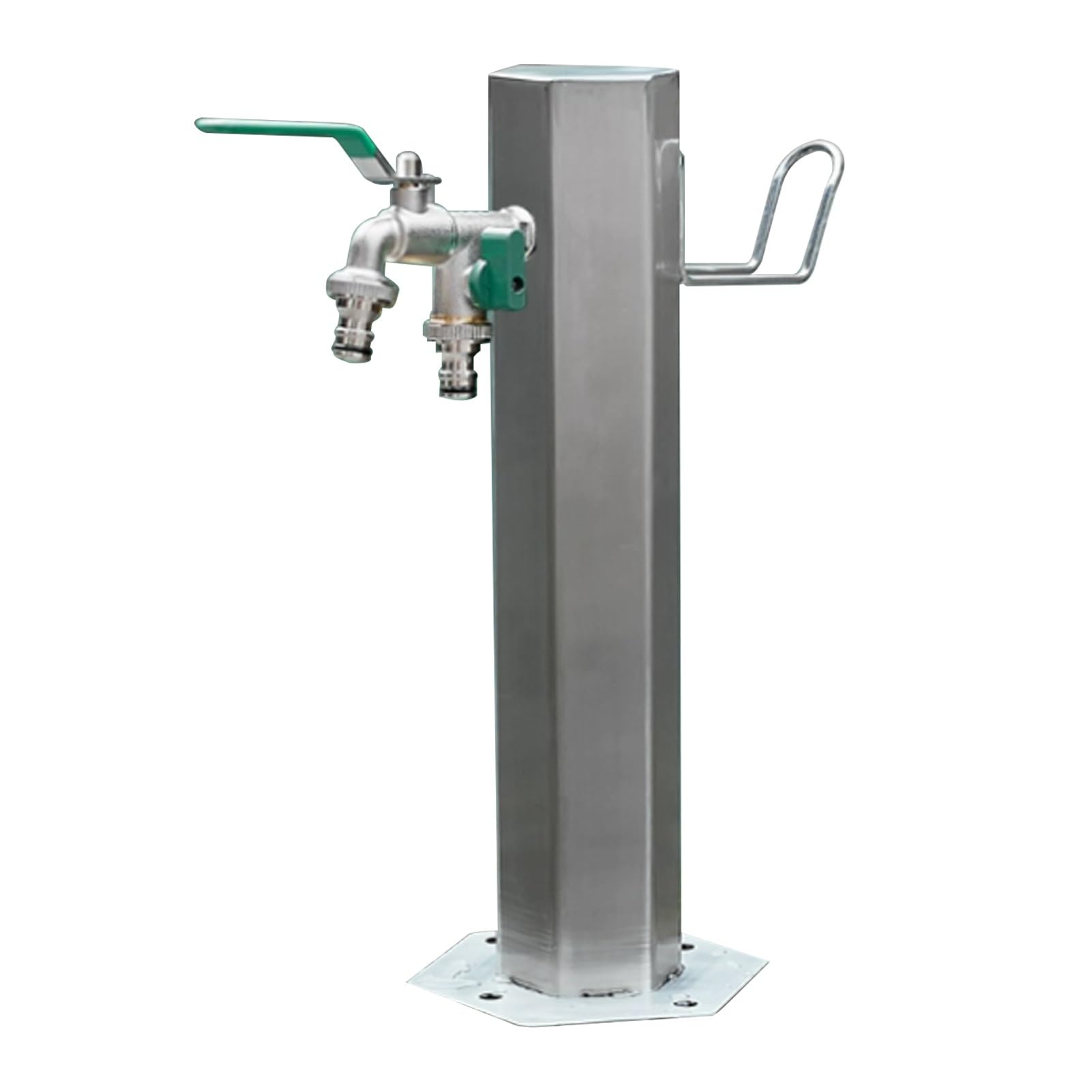 Columna de agua para jardín con soporte de manguera poste de grifo exterior