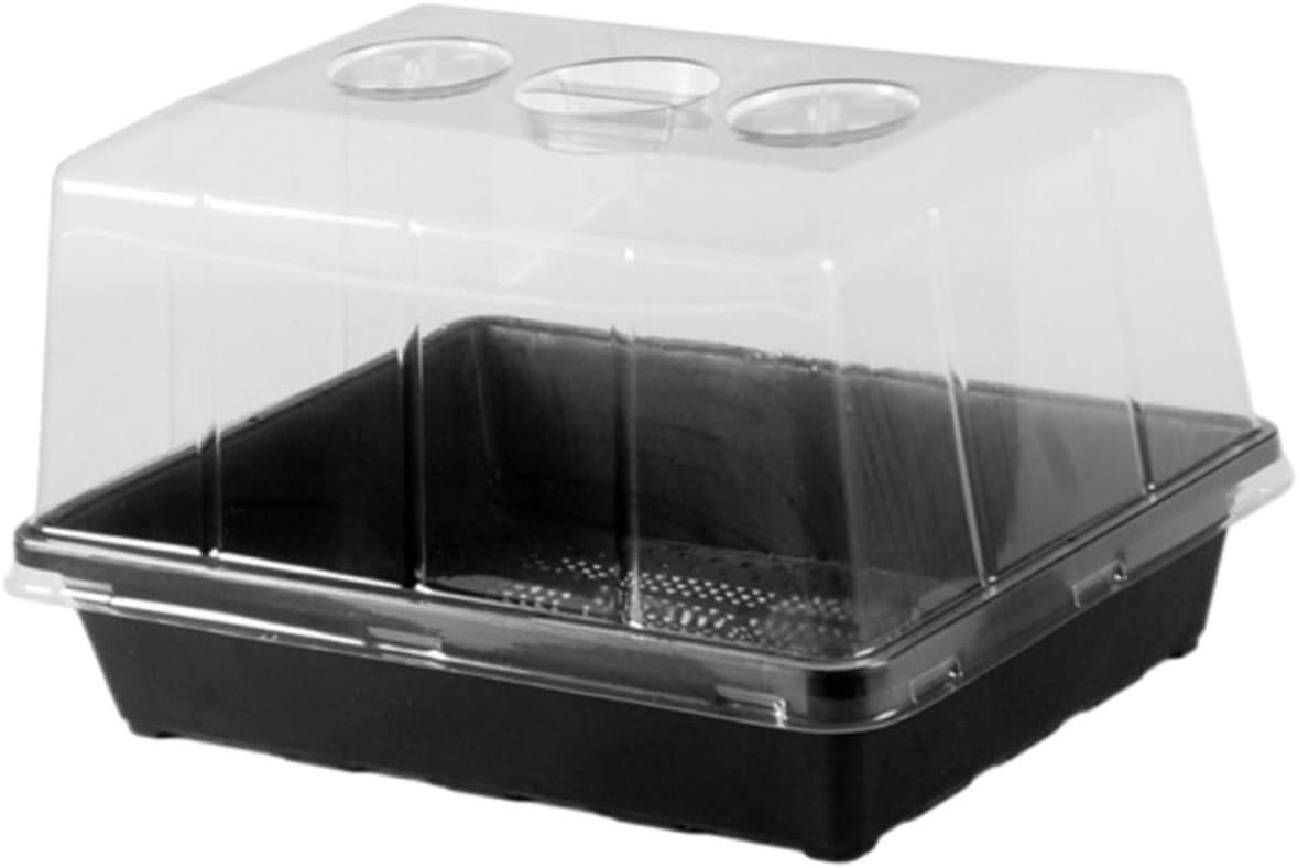 1set Garden Tray with Humidity Dome Reusable Plant Starter Trays for Use Compact Design for Flowers Fruits Vegetables for Greenhouse Germination