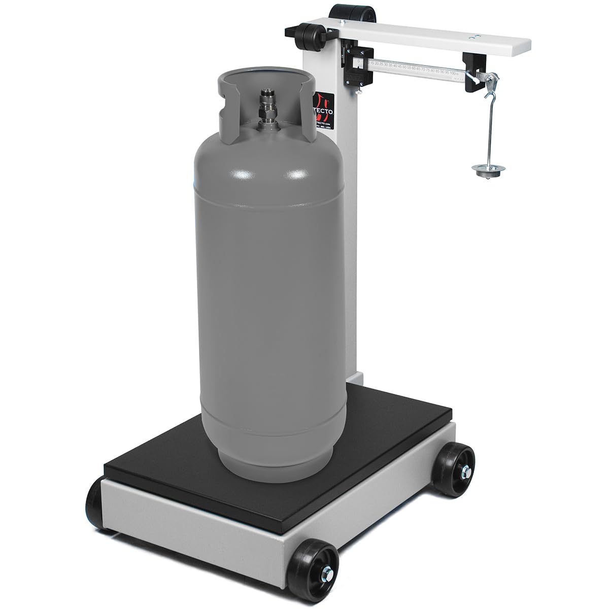 Detecto 854F50PK Portable Mechanical Floor Scales, 19" x 28", 500 lb. / 200kg Capacity