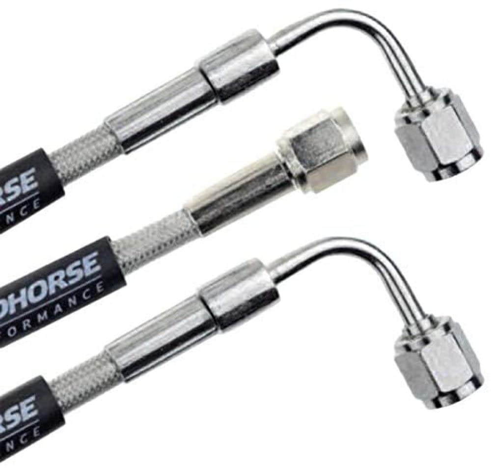 Red Horse Performance3390-03-16 Straight -3 To 90 Degree -3 16" Pre -Assembled Brake Line