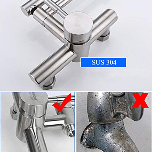 Mitigeur lavabo encastrable mural eau chaude froide pour bac buanderie - 4