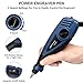 25W Engraving Pen, 6 Speed Power Engraving Tool, Handheld Engraver Pen with Tungsten Carbide Steel Bits for Wood Metal Glass Professional Etching Tool