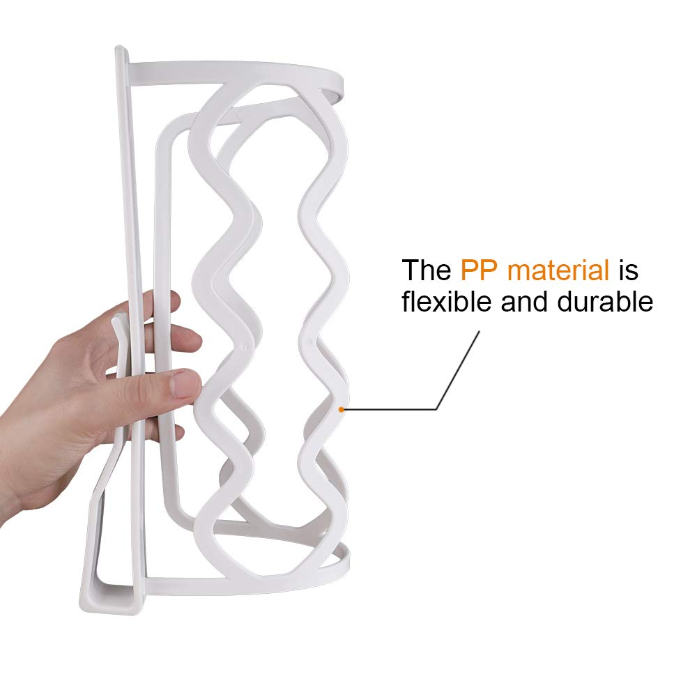 Mebbay Closet Shelf Dividers, 12 Pack Plastic Closets Shelves Organizer