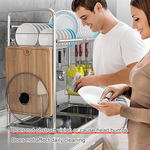 Égouttoir à vaisselle évier encombré solution acier inoxydable 93 cm stable - 6