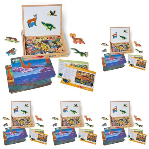 Image of Melissa & Doug National Parks Wooden Picture Matching Magnetic Game Kids Animal Magnets Activity for Boys and Girls Ages 3+ - FSC-Certified Materials (Pack of 5)