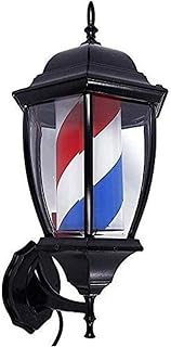 MFYHMY Poste de barbero Luz LED al aire libre Estilo clásico Peluquería Peluquería Letrero Giratorio Iluminador Rojo Blanco Azul Tiras LED para salón de belleza Salón Tienda 22.10.8 (Color: A) (A)