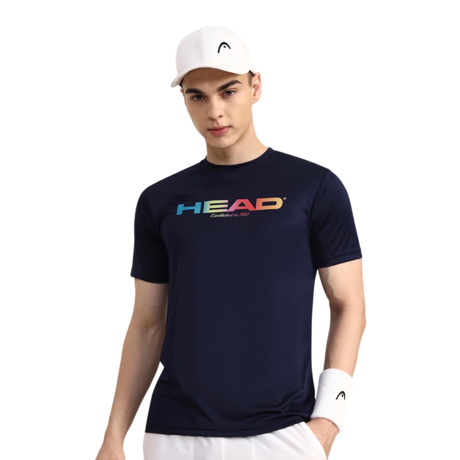 Head HCD-418 Crew Neck Tennis T-Shirt for Mens, Colour - Navy-picture-17