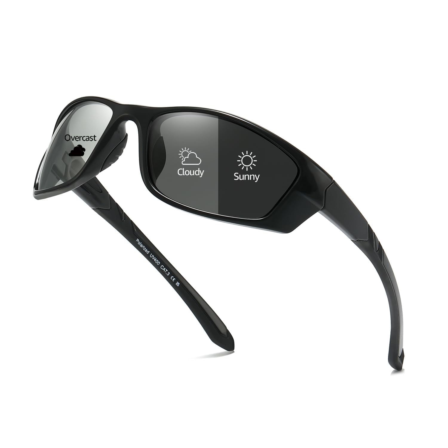 Myiaur Polarized Photochromic Running Sunglasses For Men Women UV400