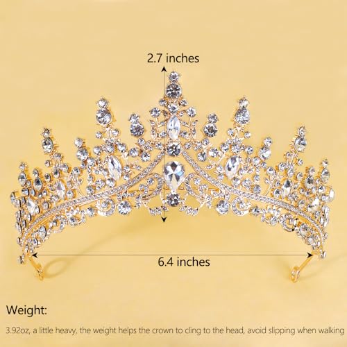 image for TOBATOBA Crown for Women Crystal Queen Crown Princess Tiara, coronas p