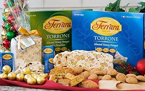 Bellino Savoiardi Lady Fingers, 7Oz (Pack Of 4) Bundled With Ferrara Espresso Coffee 2Oz (Pack Of 1) With Measuring Spoon And Ferrara Torrone Variety Pack,7.62Oz (Pack Of 2) With 4 Intfeast Mints #TOP6