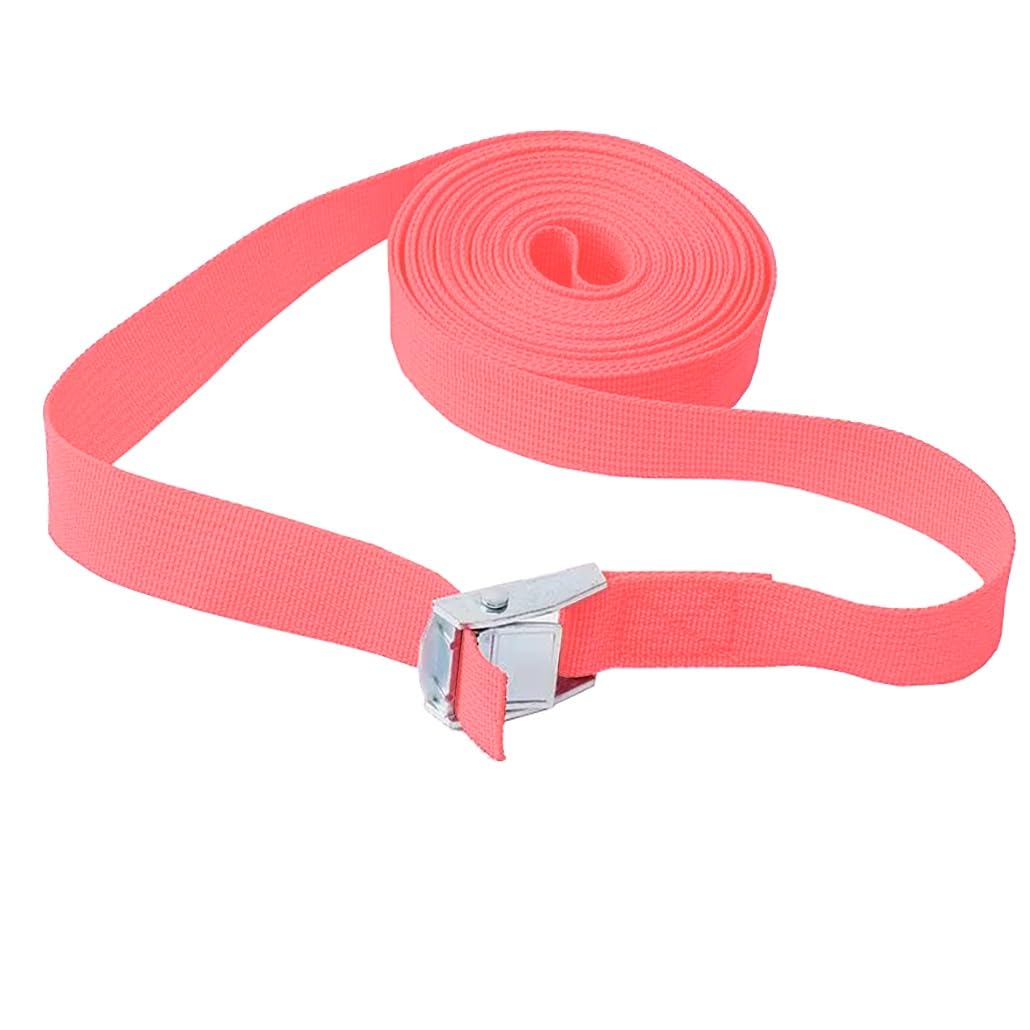 Metall-Zurrgurt, 3,3-19,7' Motorrad Verstellbarer Zurrgurt klein mit Verschluss(Pink,4.0m/13.1Ft)
