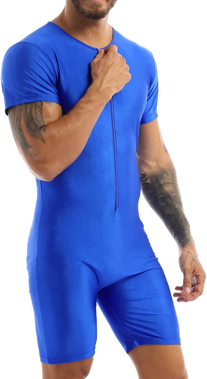 Oyolan Men's Wrestling Singlet Athletic Leotard Boxer Briefs Bodysuit Underwear One Piece Gymnastics Leotards