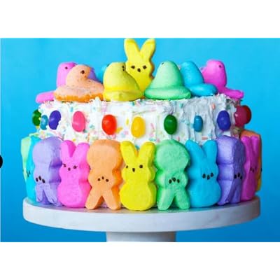 Marshmallow Peeps Chicks and Bunnies Variety Pack, 15 Count Chicks and 8 Count Bunnies (Yellow/Blue)