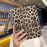 Paorixln Leopard Cheetah Case for iPad (A16) 11th Gen 11 Inch 2025/iPad 10th Generation 10.9" 2022– Cute Tablet Cover for Women Girls Aesthetic Preppy Kawaii Chic Cool with Pencil Holder - Khaki