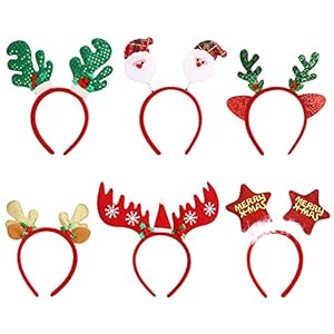Lokipa クリスマス カチューシャ 6個セット 可愛い 髪飾り パーティー用品 鹿 サンタ クリスマスツリーのおすすめ キテミヨ Kitemiyo Lokipa クリスマス カチューシャ 6個セット 可愛い 髪飾り パーティー用品 鹿 サンタ クリスマスツリーのおすすめ キテミヨ Kitemiyo