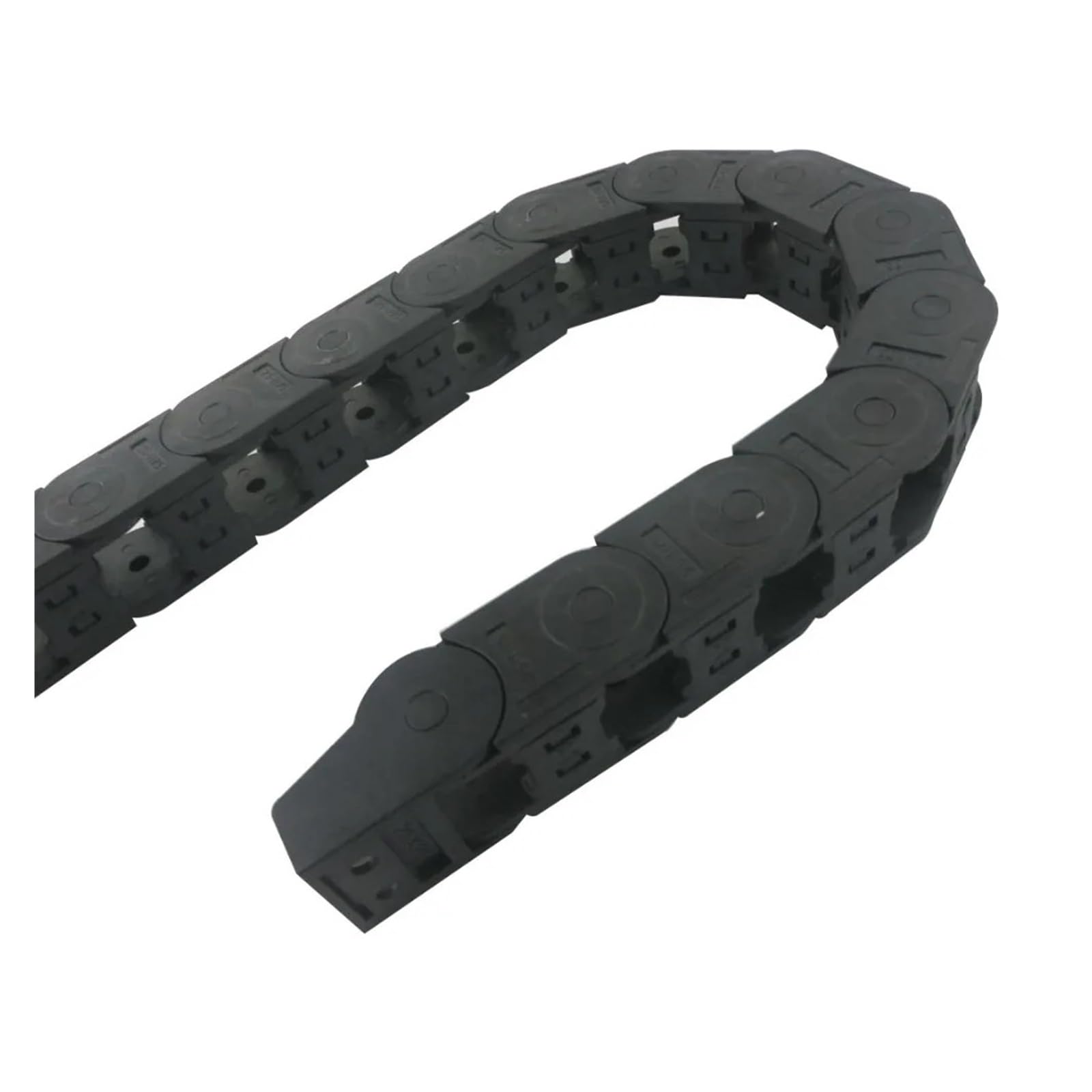 Equipos industriales Cadenas de transmisión 25 x 25 mm Tamaño Interno 1,05 M Longitud Cadena de Arrastre de Cable de Nailon Reforzado con plástico Cadenas de transmisión