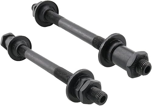 Miniatura 3 de ZRM&E Ejes de acero duradero, kit de eje delantero y trasero, kit de eje delantero y trasero, cubo de bicicleta de liberación rápida, 4.252 in,