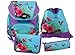 Produktbild Schulrucksack Set, 4-teilig von FUNKI, Grundschul-Starter-Set für Mädchen, Komplett-Set aus Schultasche, Etui, Rundbeutel und Turnbeutel mit Kolibrimotiv, Polyester, FUNKI Joy-Bag Tropical, 35x30x21cm
