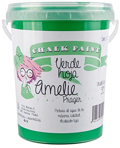 Amelie Prager 1000-35 Pintura a la Tiza, Verde Hoja, 1 l