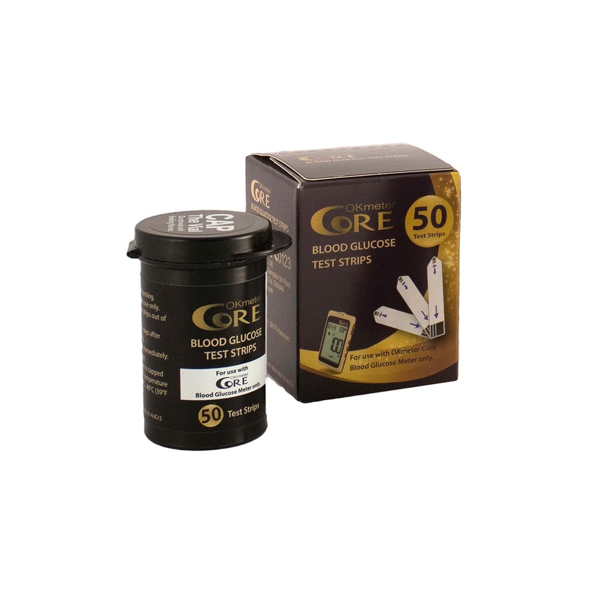 CORE Blood Glucose Meter Test Strips (50's)