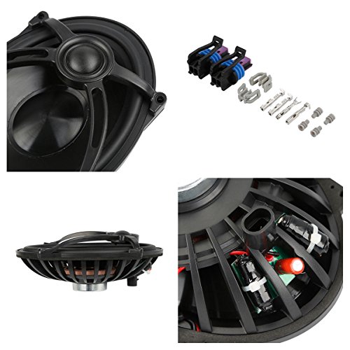 XFMT bocinas 5x7 pulgadas para tapas de alforja compatibles con Harley Davidson Touring Road King Glide FLT FLH FLHR 1994-2023 miniatura 3