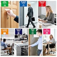 Türschild Büro - Bitte Nicht Stören, In Einem Meeting, Nicht Im Büro, Komm Rein, Bitte Klopfen, Bin Gleich Zurück - Türschilder Schilder Mit Schiebefunktion (7-optionen) – Ansicht 4