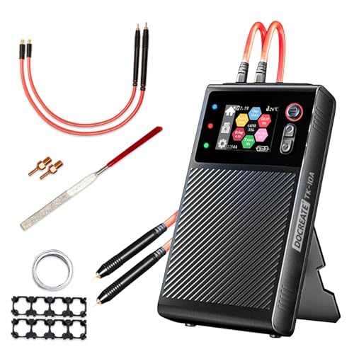 Image of Battery Spot Welder, 8000mah Portable Handheld Spot Welder with LCD Screen, Adjustable Spot Welding Machine 99 Gears Pulse 0.1mm-0.25mm for Iron, Stainless Steel, Nickel Strip, 18650 Battery Pack