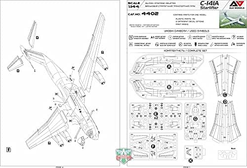 Miniatura 6 de A&A Modelos 4402-1144 - C-141A Starlifter. Modelo de plástico Avión Militar