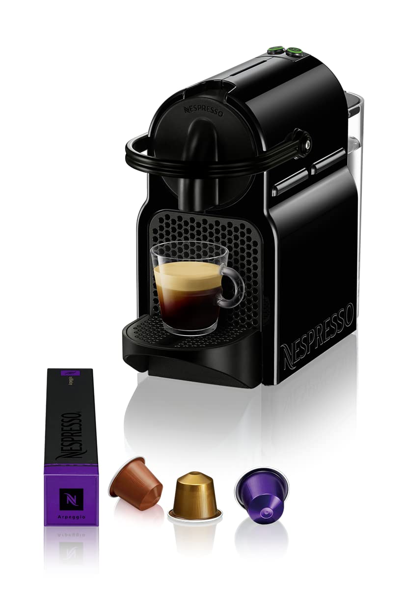 Nespresso Inissia D40 Capsule Coffee Maker, 1260 Watt, Black