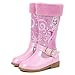 New front Stivali Alti da Neve Elsa Regina Bambini Ragazze Invernali Costumi Carnevale Cerniera Scarpe Tacco Piatto Principessa Natale Calda Fondo Gomma Antiscivolo Elegante Esterno Ghiaccio Il Nuovo