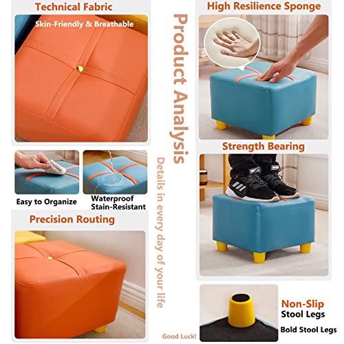 Repose-pieds bas empilable avec pieds antidérapants pour salon