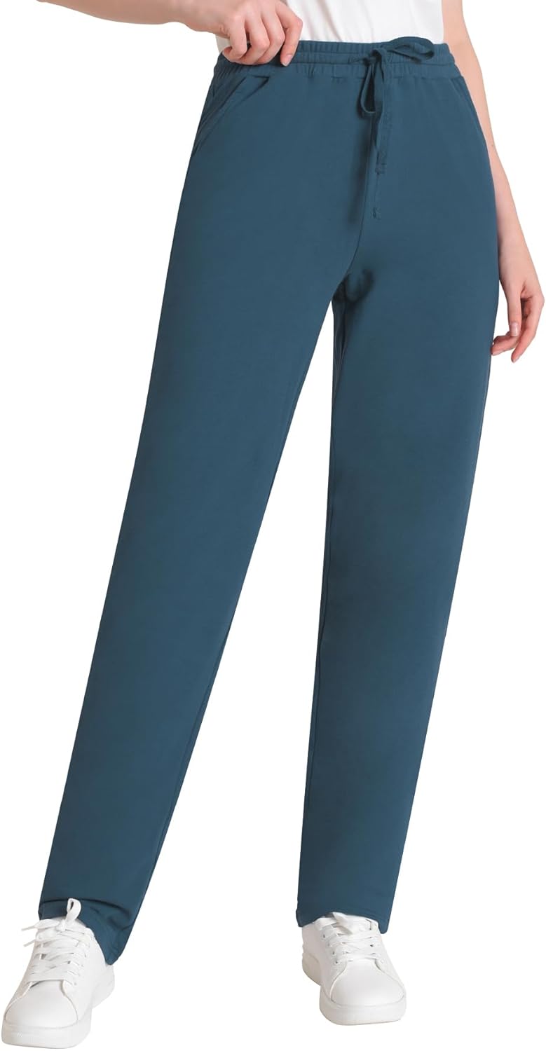 Weintee Women's 36" Inseam Tall Cotton Sweatpants Long Length