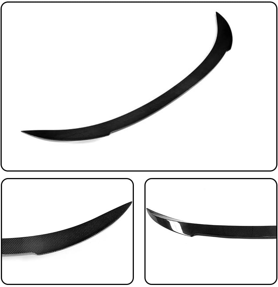 MCARCAR KIT F12 Real Carbon Fiber Trunk Spoiler Compatible with BMW 6 Series F12 640i 650i M6 Convertible 2-Door 2013-2018 Rear Boot Lid Highkick Wing Lip Factory Outlet