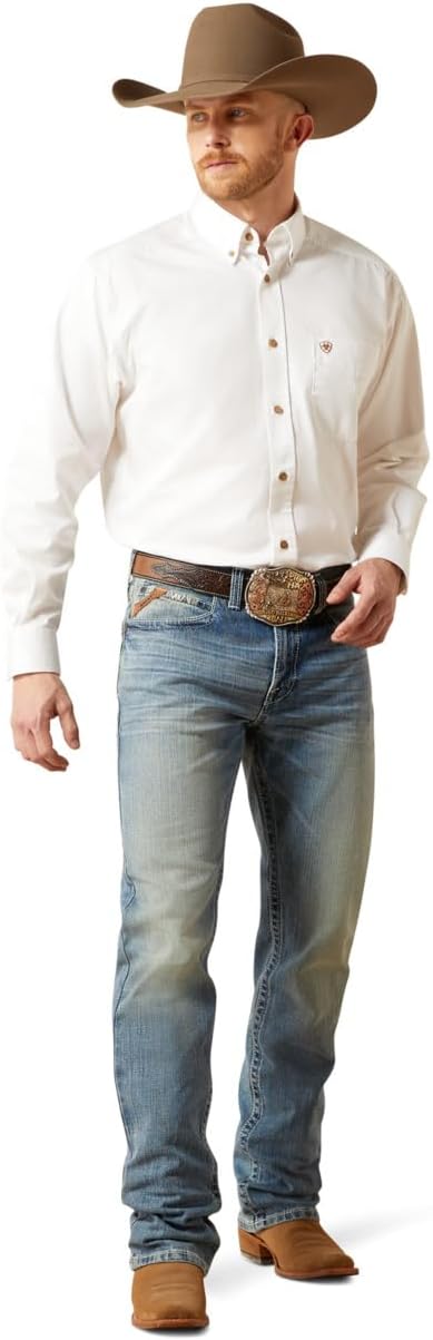 Ariat Men's Solid Twill Classic Fit Shirt - Image 4