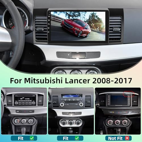 Rádio automotivo de 8 núcleos [4G + 64G] para Mitsubishi Lancer 2008-2017 - Android 13 Touch Screen