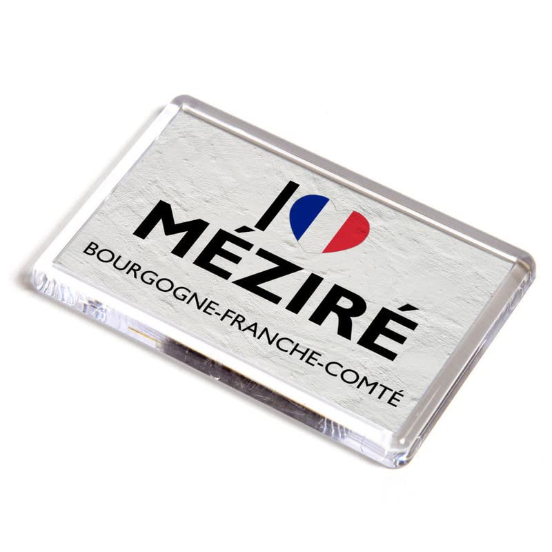 FRIDGE MAGNET - I Love Mezire, Bourgogne-Franche-Comte - France