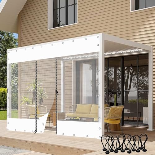 Rideaux d'extérieur imperméables bâche PVC avec porte
