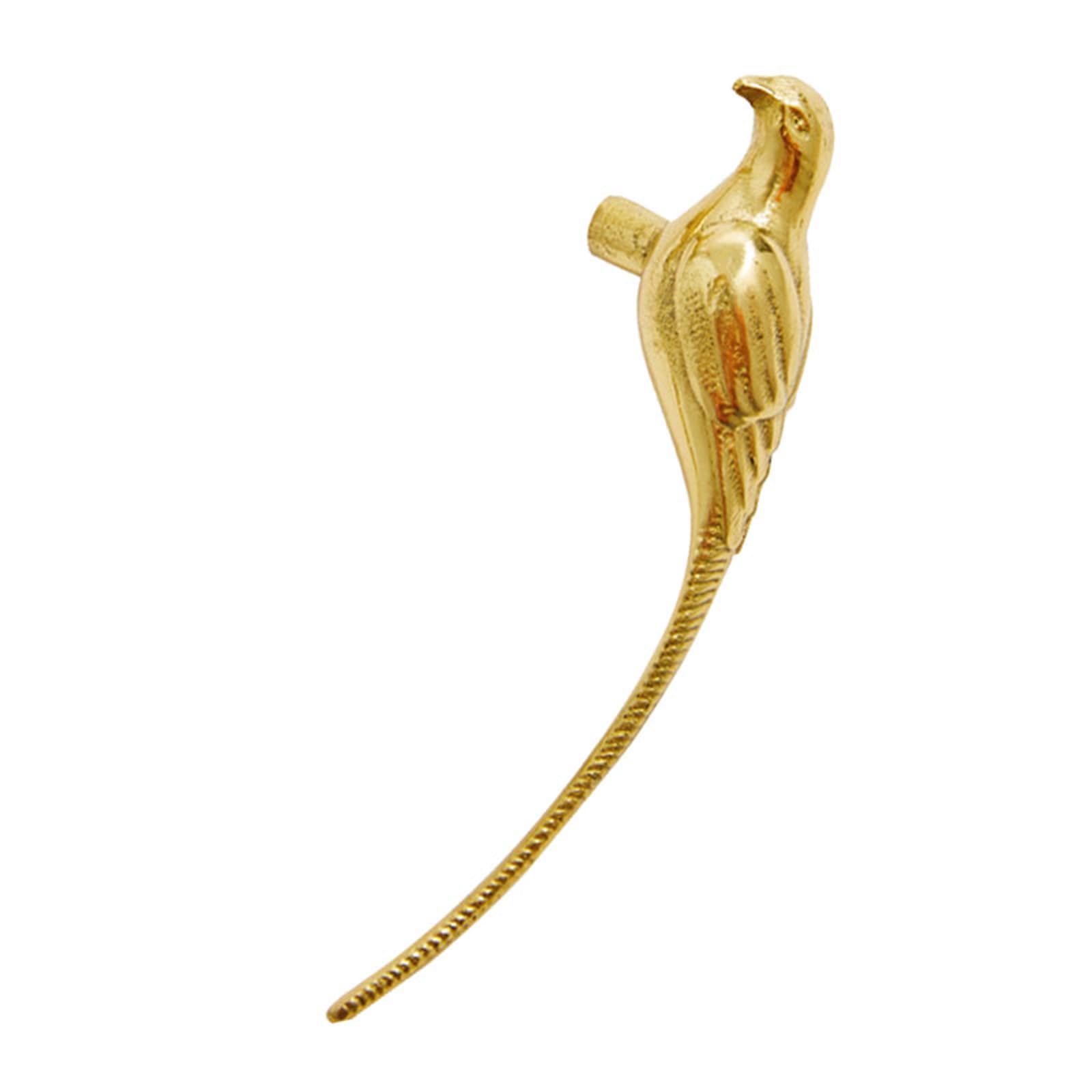 Panfhgfg Right Modern Golden Magpies Shape Dresser Pull Stylish Metal Handle For Cabinets And Closets Replacement Knob Metal Knob