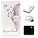 Produktbild Honghushop PU Leder Hülle für Samsung Galaxy J3 2017 (Europäische Version) Brieftasche Klapphülle Flip Case Grau Feder Design Ledertasche Schutzhülle für Galaxy J3 2017 Stand Folio Hülle Etui Scratch Magnetverschluss Fächern Karten Handyhülle für Samsung Galaxy J3 2017
